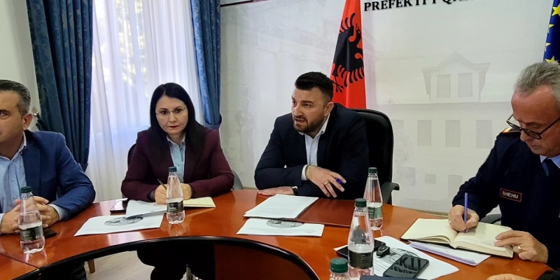 Takim i Komisionit të Mbrojtjes Civile të Qarkut Fier.