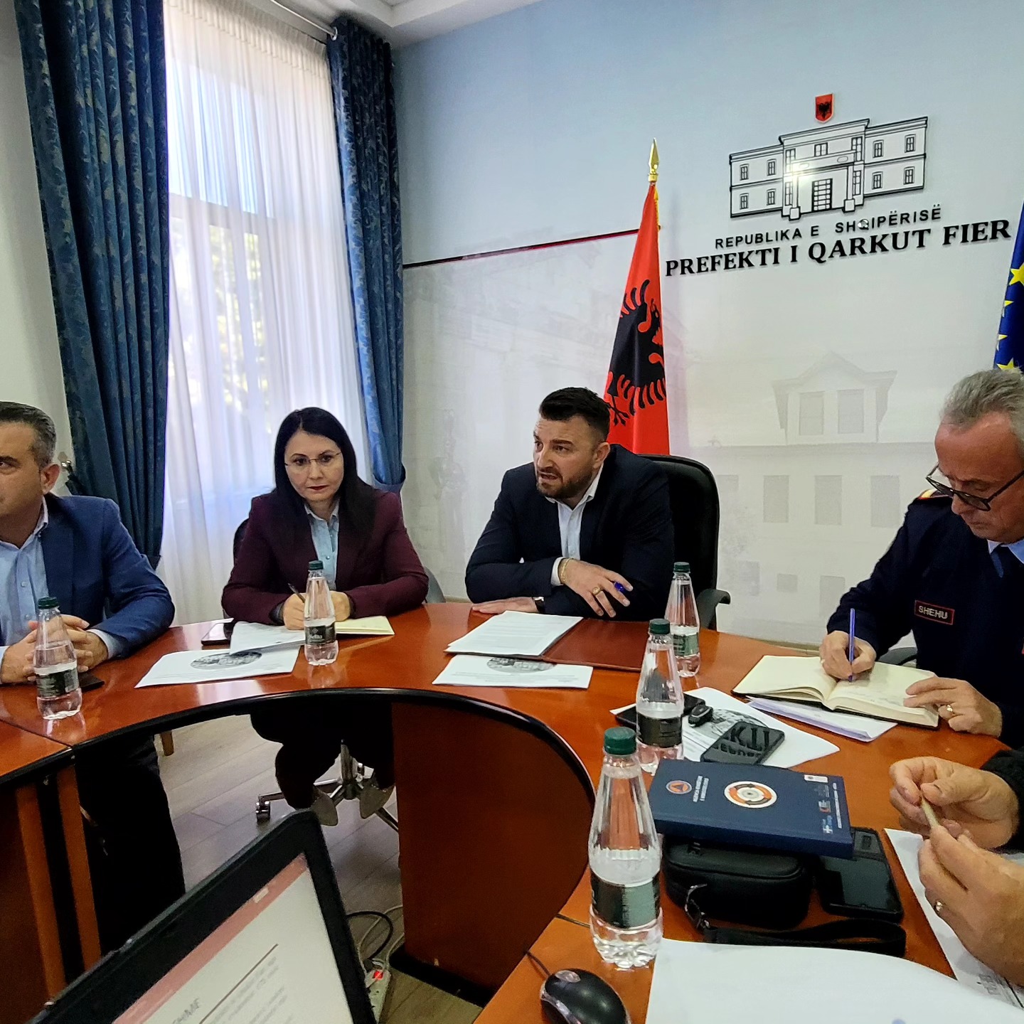 Takim i Komisionit të Mbrojtjes Civile të Qarkut Fier.